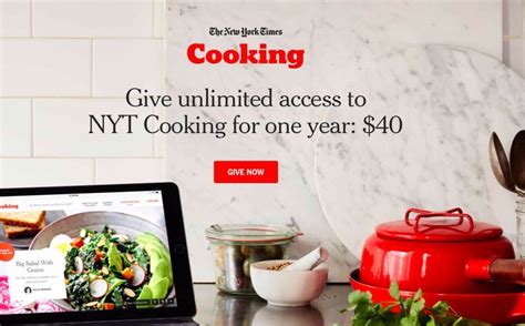 nytimes cooking gift subscription